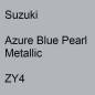 Preview: Suzuki, Azure Blue Pearl Metallic, ZY4.